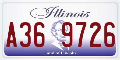 IL license plate A369726