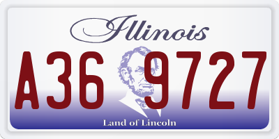 IL license plate A369727