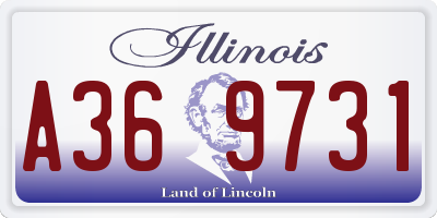 IL license plate A369731