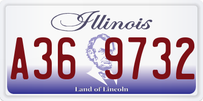 IL license plate A369732