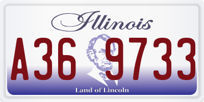 IL license plate A369733