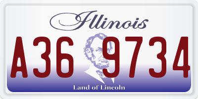 IL license plate A369734