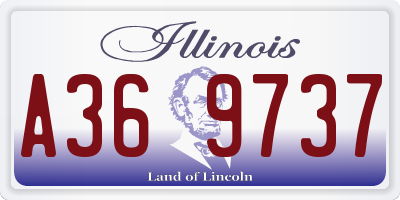 IL license plate A369737