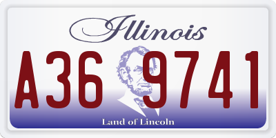 IL license plate A369741