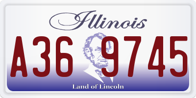 IL license plate A369745