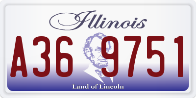 IL license plate A369751