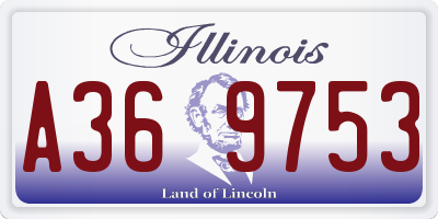 IL license plate A369753