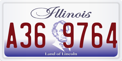 IL license plate A369764