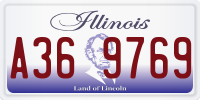 IL license plate A369769