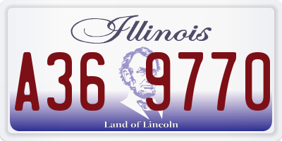 IL license plate A369770