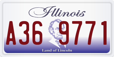 IL license plate A369771