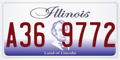 IL license plate A369772
