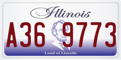 IL license plate A369773