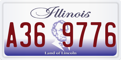 IL license plate A369776