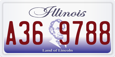 IL license plate A369788