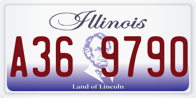 IL license plate A369790