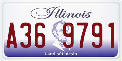 IL license plate A369791