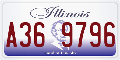 IL license plate A369796