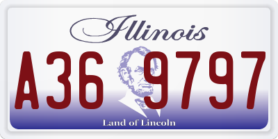 IL license plate A369797