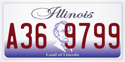 IL license plate A369799