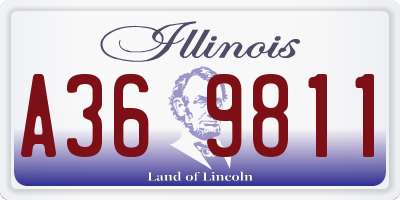 IL license plate A369811
