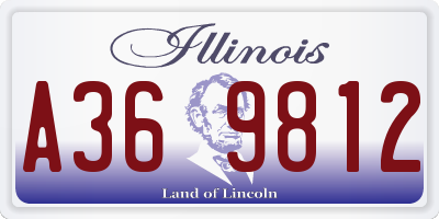 IL license plate A369812
