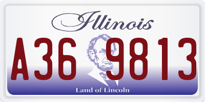 IL license plate A369813
