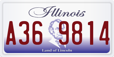 IL license plate A369814