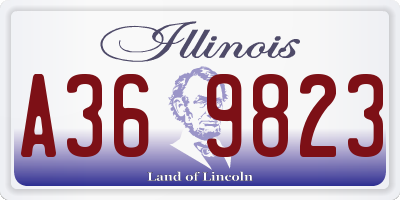 IL license plate A369823