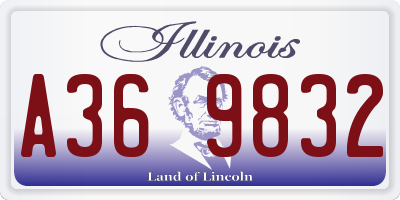 IL license plate A369832