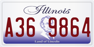 IL license plate A369864