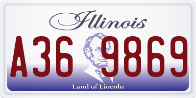 IL license plate A369869