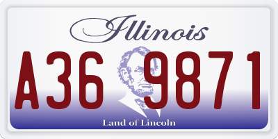 IL license plate A369871