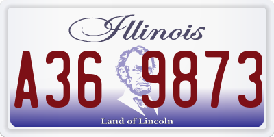 IL license plate A369873