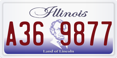 IL license plate A369877