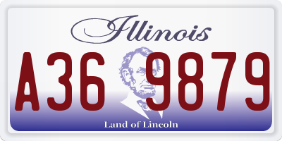 IL license plate A369879