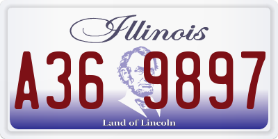 IL license plate A369897