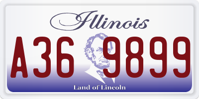 IL license plate A369899