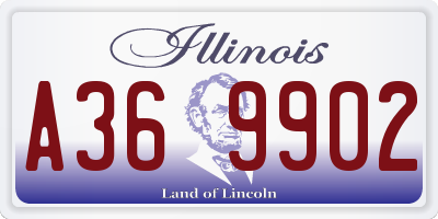 IL license plate A369902