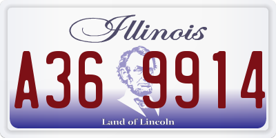 IL license plate A369914