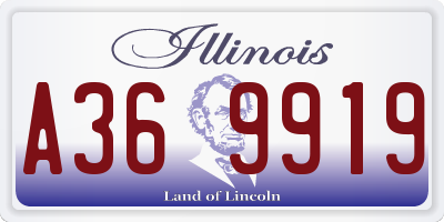IL license plate A369919