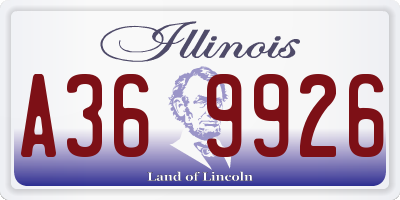 IL license plate A369926