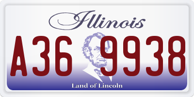 IL license plate A369938
