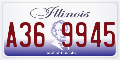 IL license plate A369945