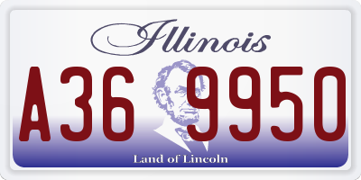 IL license plate A369950