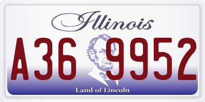 IL license plate A369952