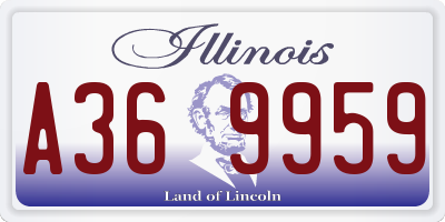 IL license plate A369959