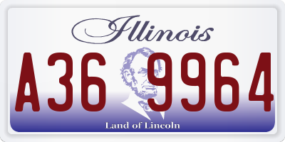 IL license plate A369964