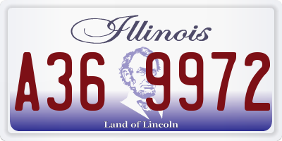 IL license plate A369972