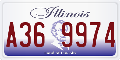 IL license plate A369974